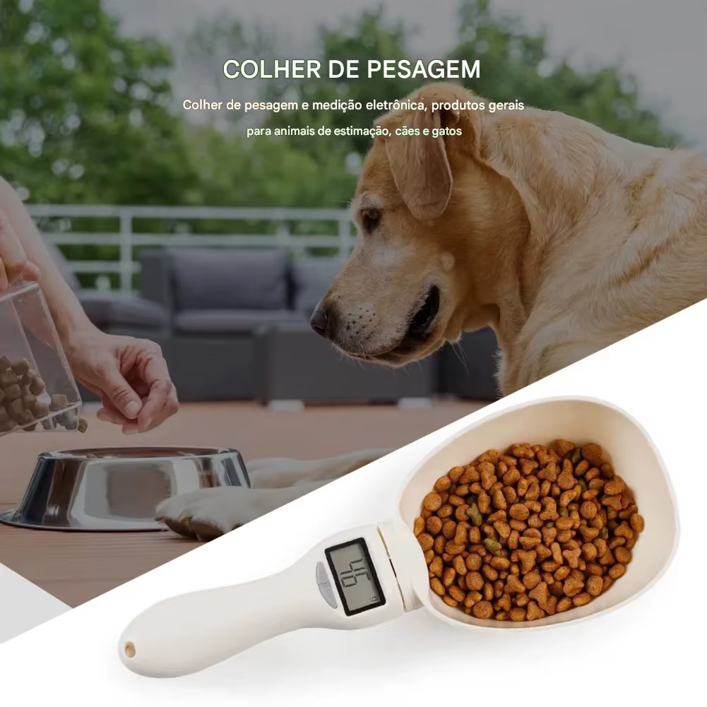 Colher de medição eletrônica para Pet Food