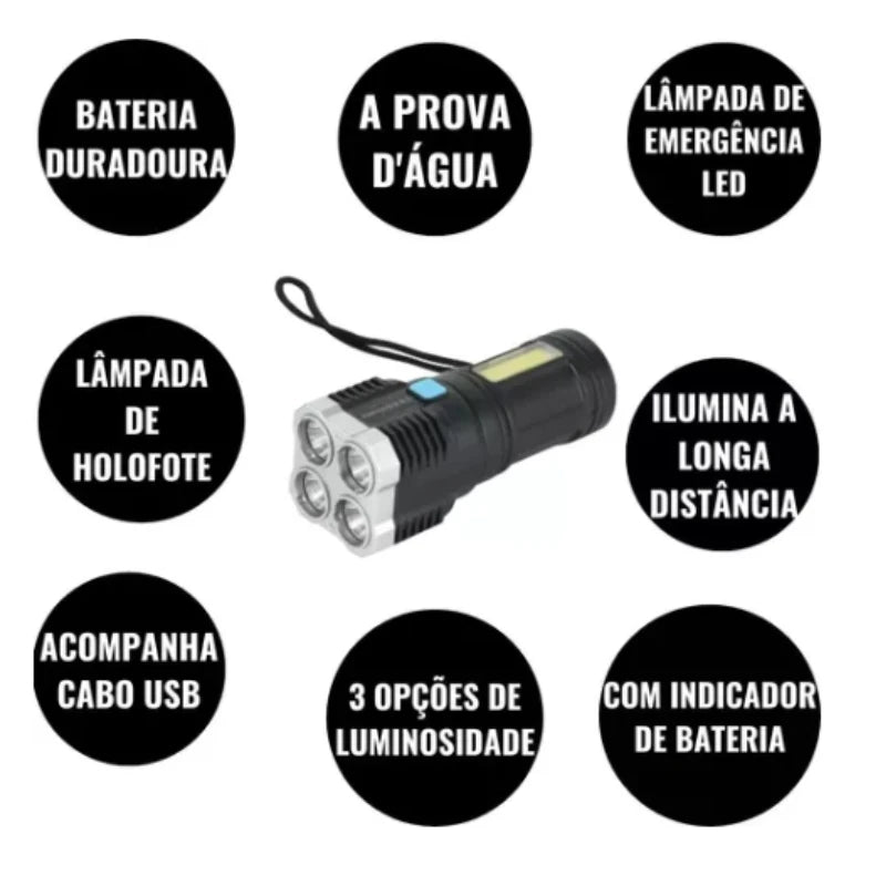 Lanterna Led 5 em 1 Ultra