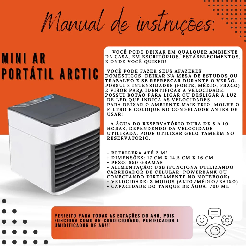 Mini ar-condicionado portátil