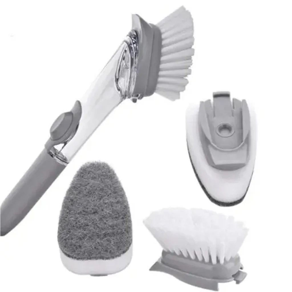 Escova Limpeza 2 em 1 c/ Dispenser