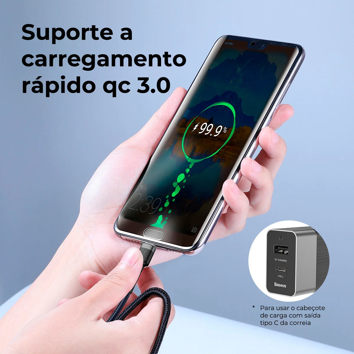 Cabo USB-C Baseus 2M