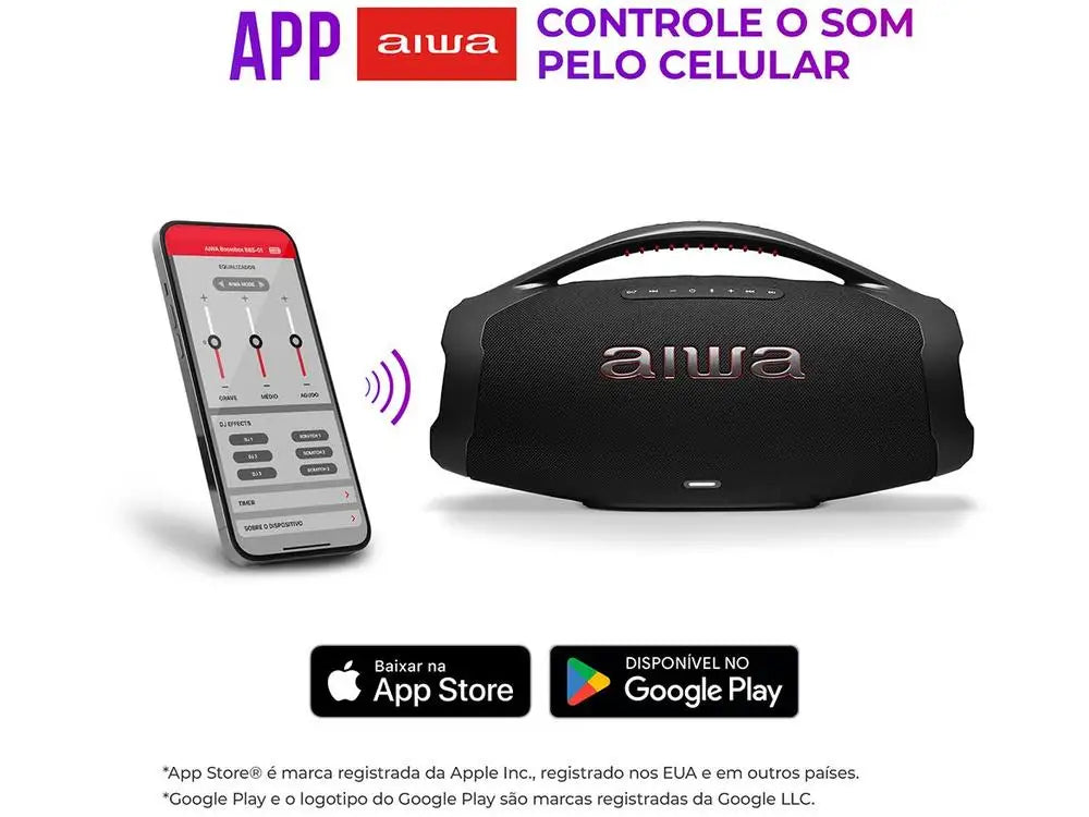 Caixa de Som Aiwa Boombox Plus