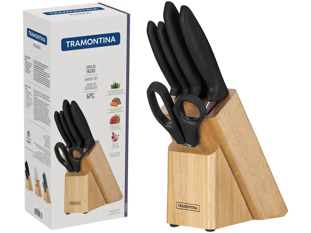 Jogo de Facas Tramontina c/ Suporte