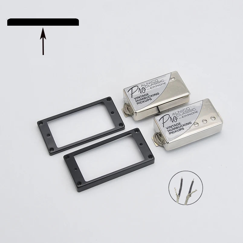 Kit Captdores Epiphone Preto e Cromado