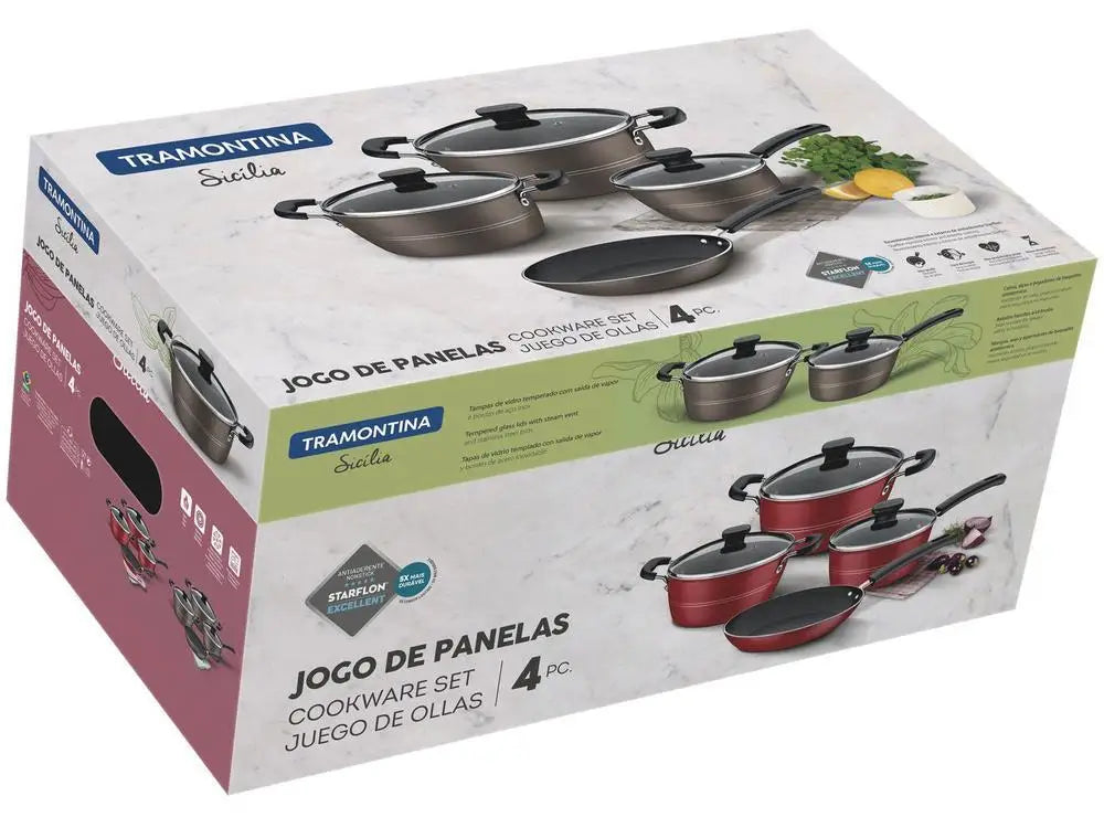 Jogo de Panelas Tramontina Antiaderente