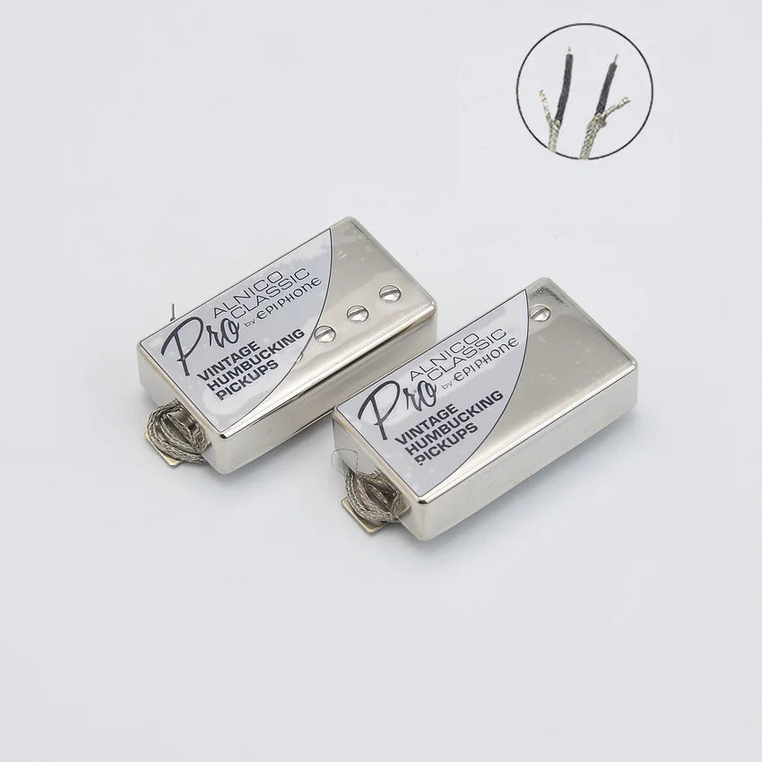 Kit Captdores Epiphone Preto e Cromado