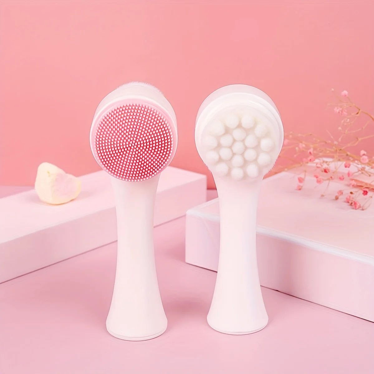 Escova massageadora e limpeza PET