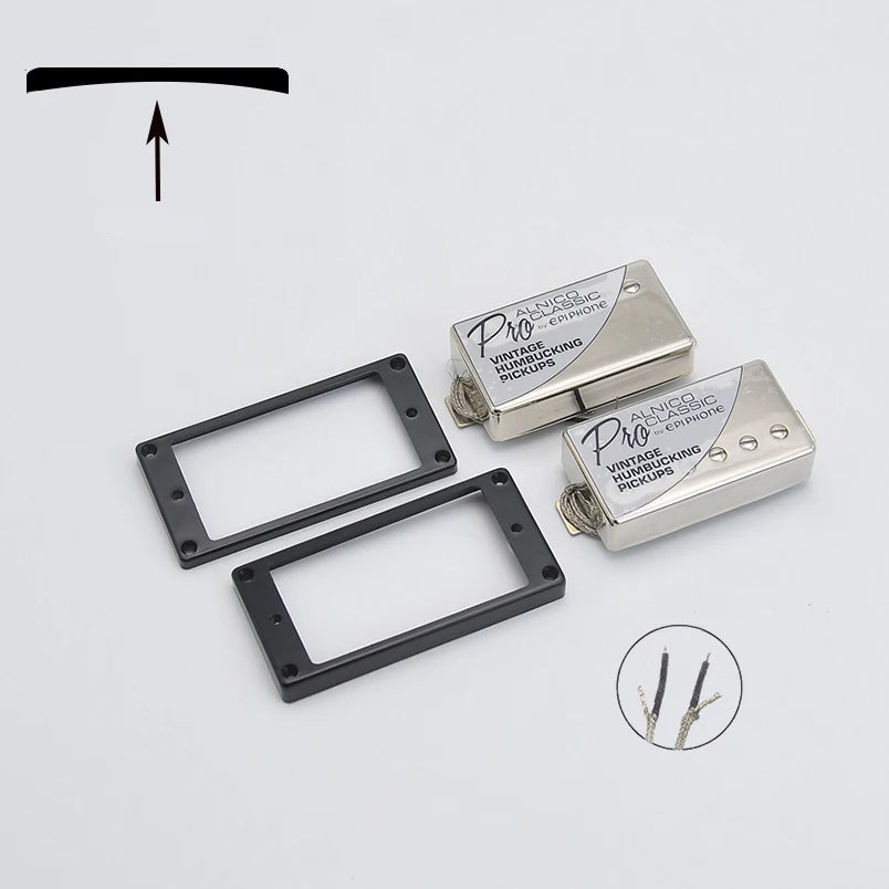 Kit Captdores Epiphone Preto e Cromado