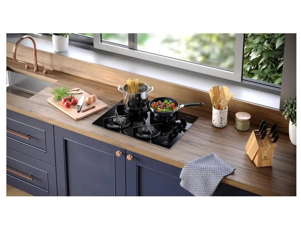 Cooktop 4 Bocas a Gás Electrolux Preto Experience