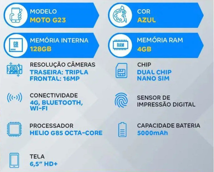 Motorola Moto G23 128GB Azul
