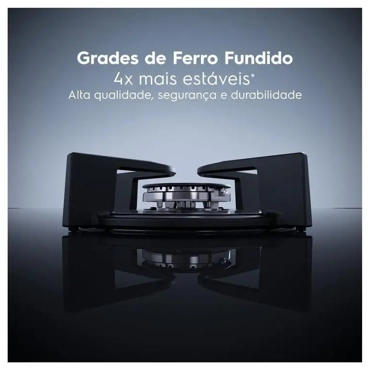 Cooktop 4 Bocas a Gás Electrolux Preto Experience