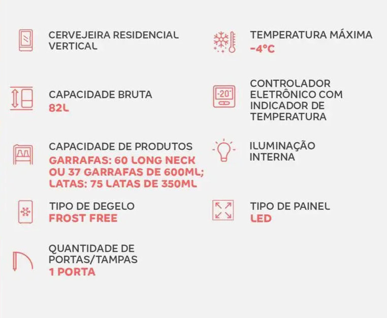 Cervejeira Consul Titanium 82L