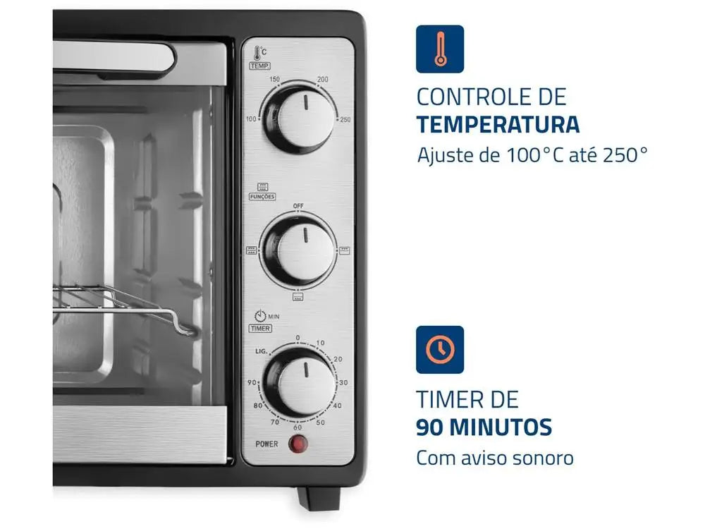 Forno Elétrico de Bancada Mondial 36L