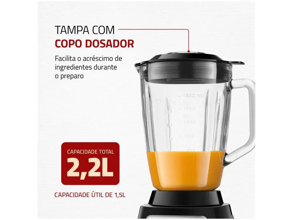 Liquidificador Mondial Turbo Glass