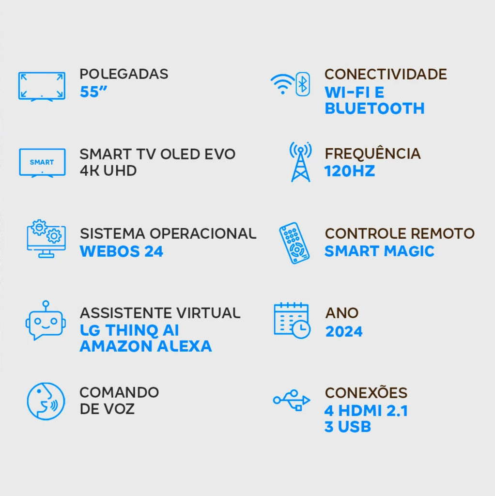 Smart TV 55 "4K LG OLED Evo