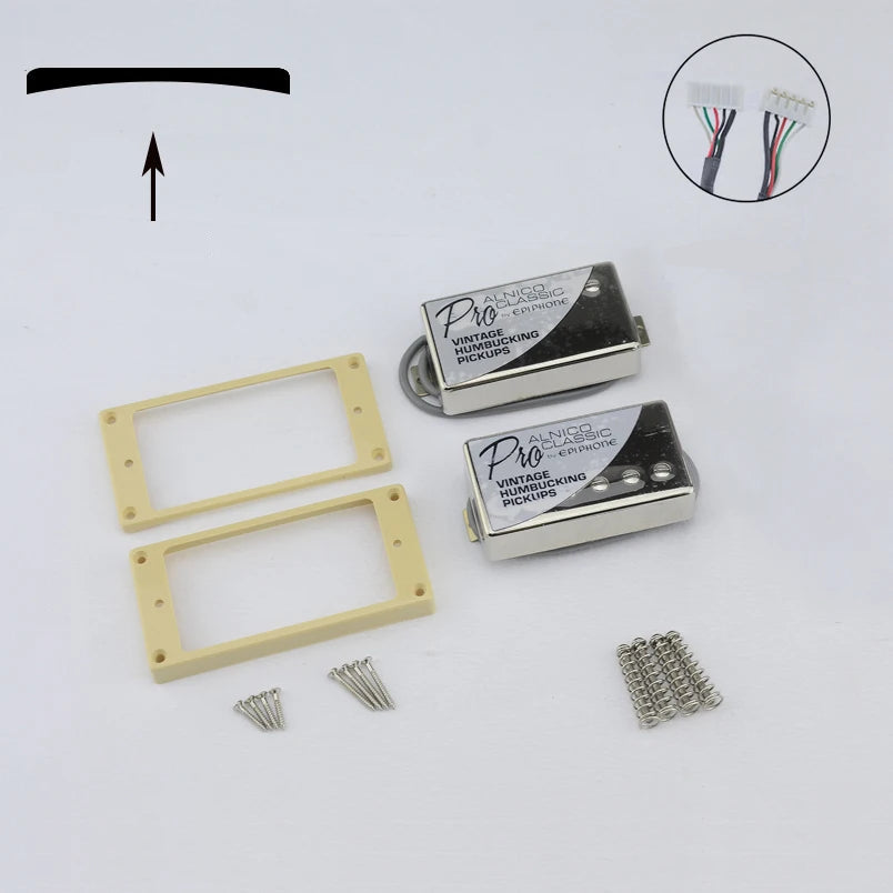 Kit Captdores Epiphone Creme e Cromado