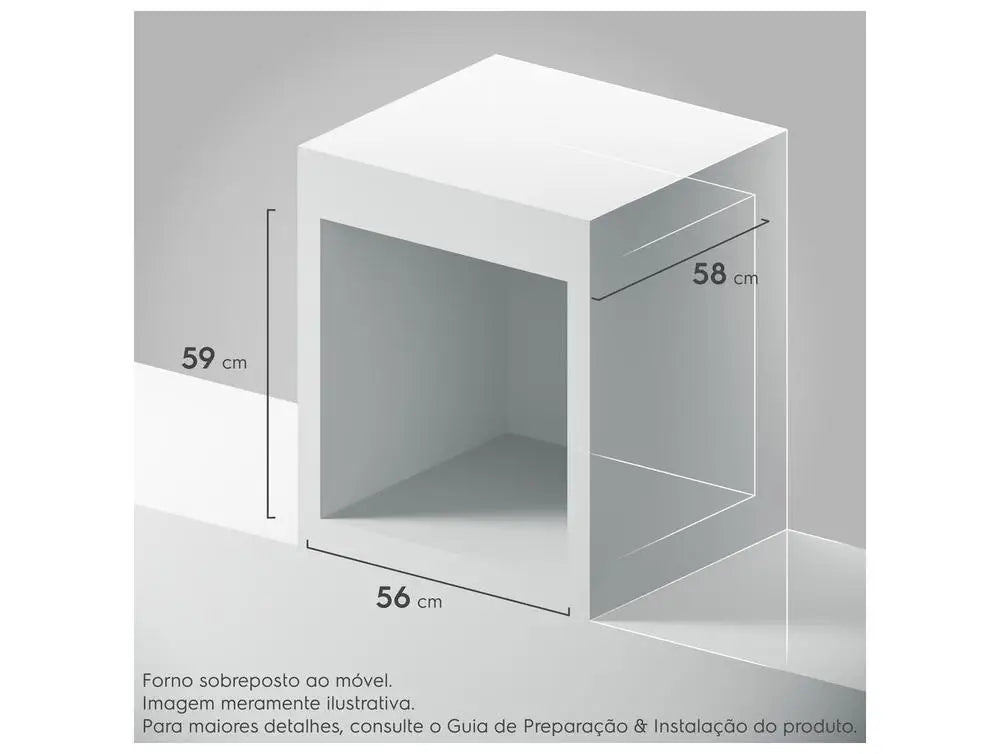 Forno Elétrico de Embutir Electrolux Multifuncional 80L