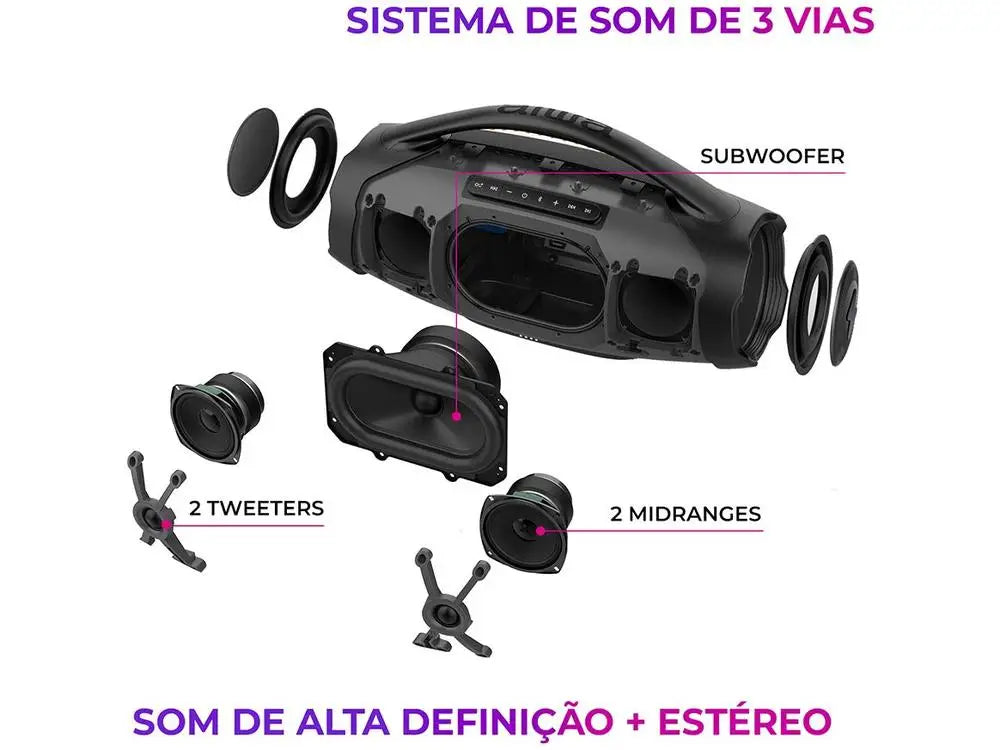 Caixa de Som Aiwa Boombox Plus