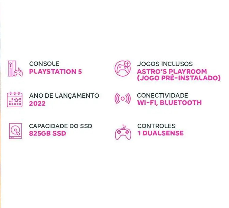 PlayStation 5 825GB Mídia Física