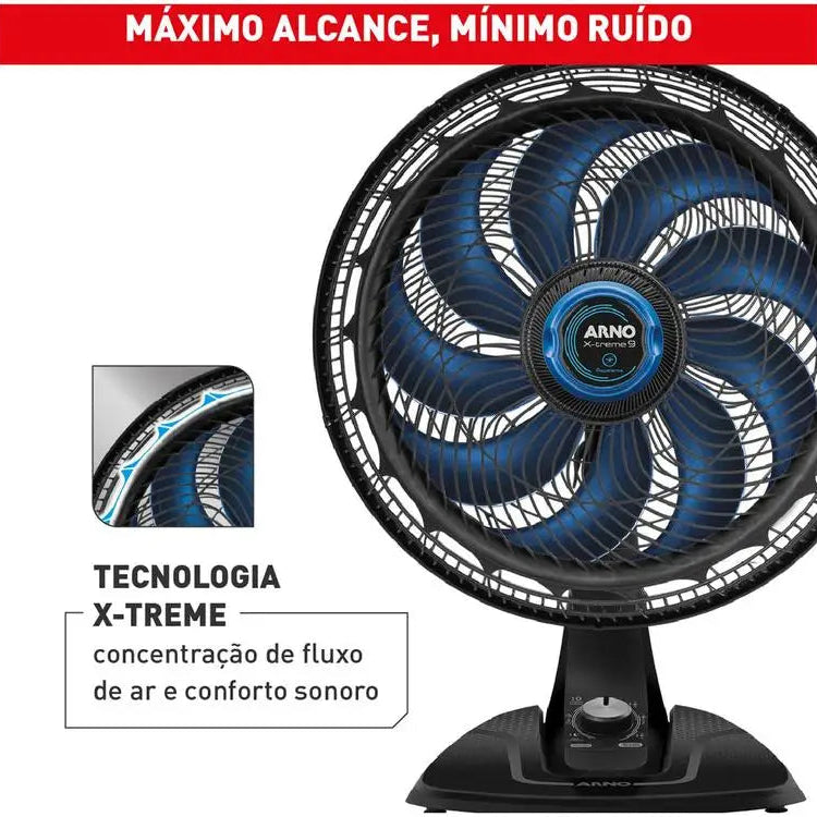 Ventilador de Mesa de Mesa Arno X-Treme 9 Repelente