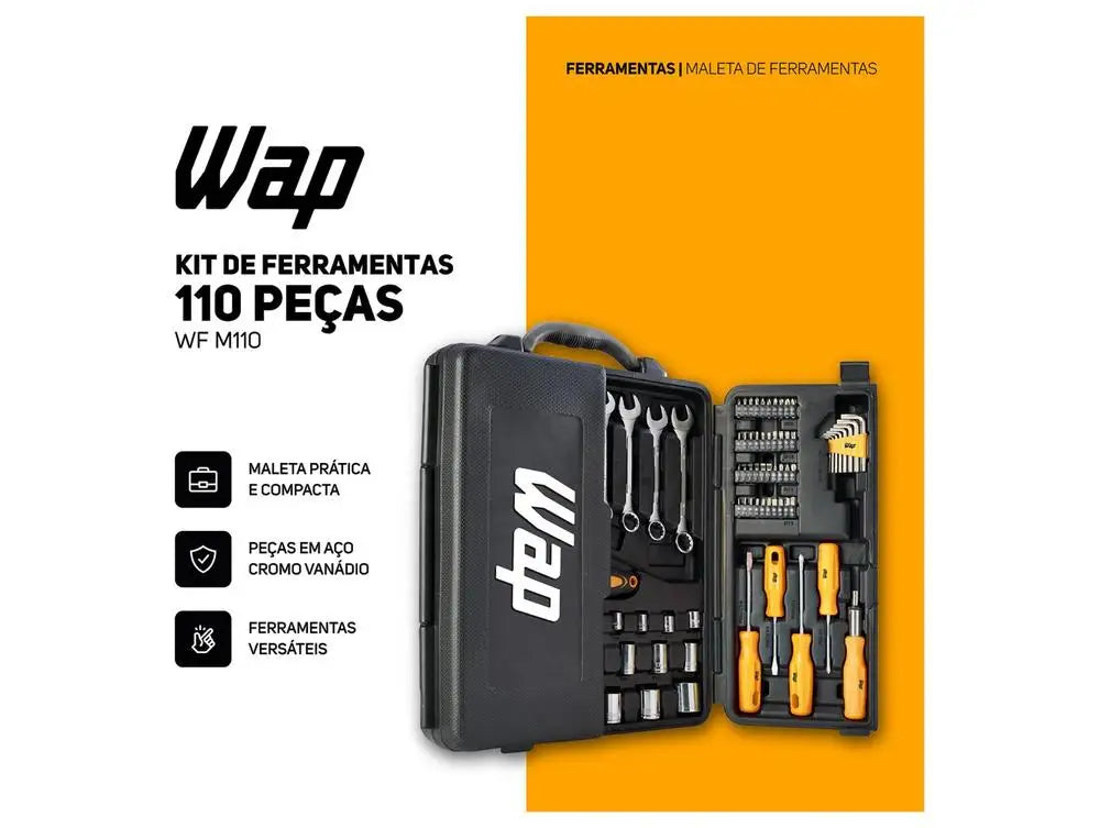 Kit Ferramentas WAP 110 Peças