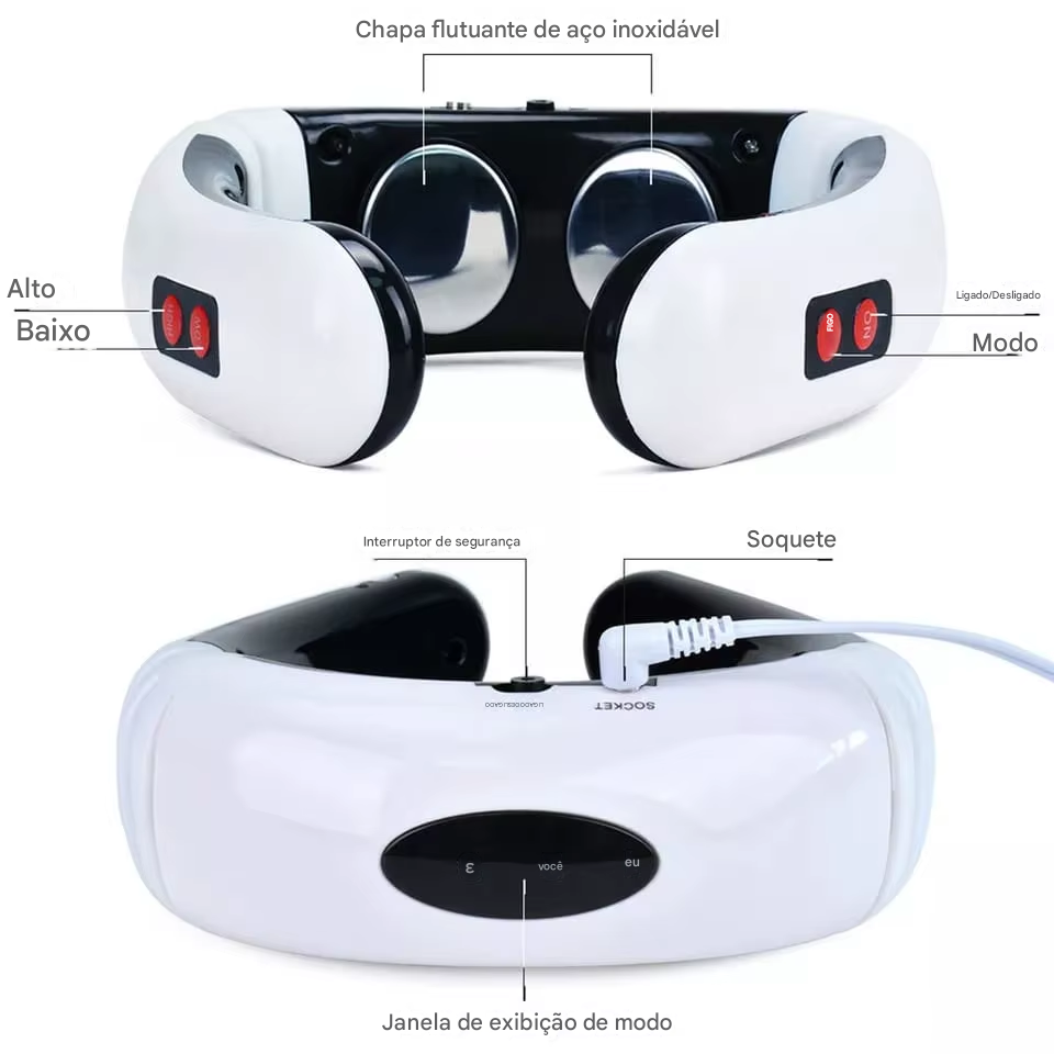 Massageador Elétrico Pescoço