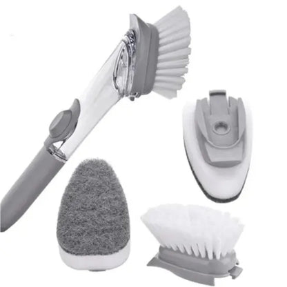 Escova Limpeza 2 em 1 c/ Dispenser