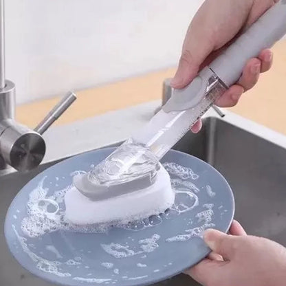 Escova Limpeza 2 em 1 c/ Dispenser