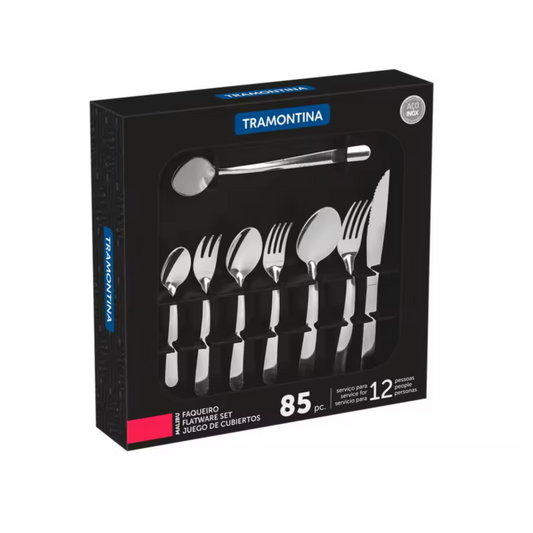 Faqueiro Tramontina Inox 85 Peças Malibu