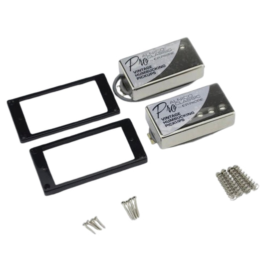 Kit Captdores Epiphone Preto e Cromado
