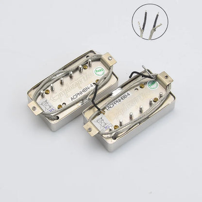 Kit Captdores Epiphone Preto e Cromado