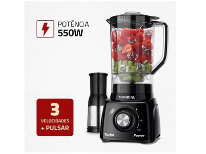 Liquidificador Turbo Power Mondial  550W - 110V