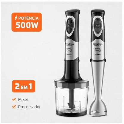 Power Mixer Premium Mondial 2 em 1 500W