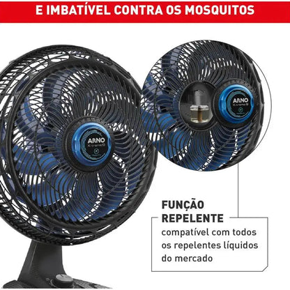 Ventilador de Mesa de Mesa Arno X-Treme 9 Repelente