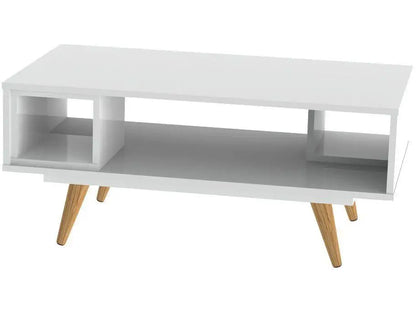Mesa de Centro de Madeira Pés Palito Retrô