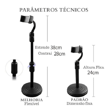 Suporte 360º de mesa p/ celular