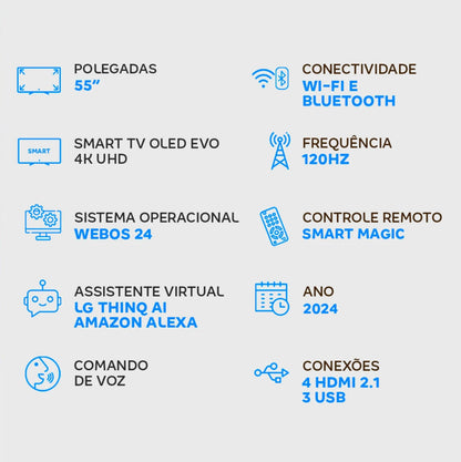 Smart TV 55 "4K LG OLED Evo