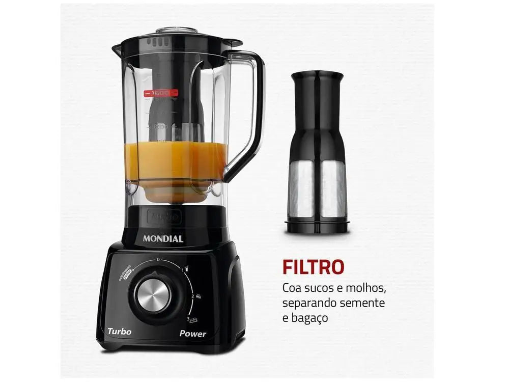 Liquidificador Turbo Power Mondial  550W - 110V