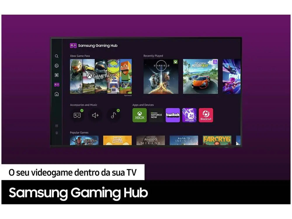 B Smart TV 60 ”4K UHD LED Samsung 60DU7700