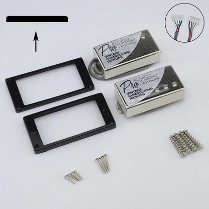 Kit Captdores Epiphone Preto e Cromado