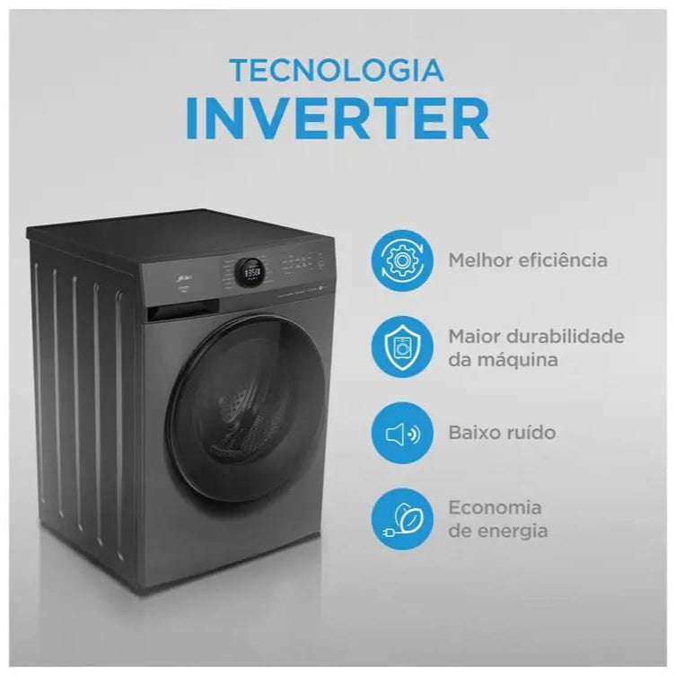 Lavadora de Roupas Midea Slim 11kg - 220V